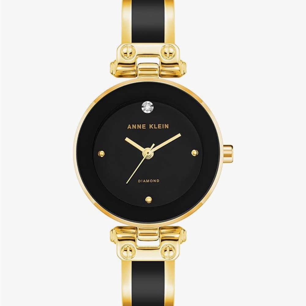 Anne Klein Diamond Dial Bangle Watch